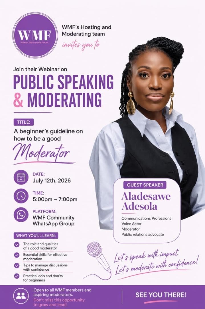 PUBLIC SPEAKING AND MODERATION